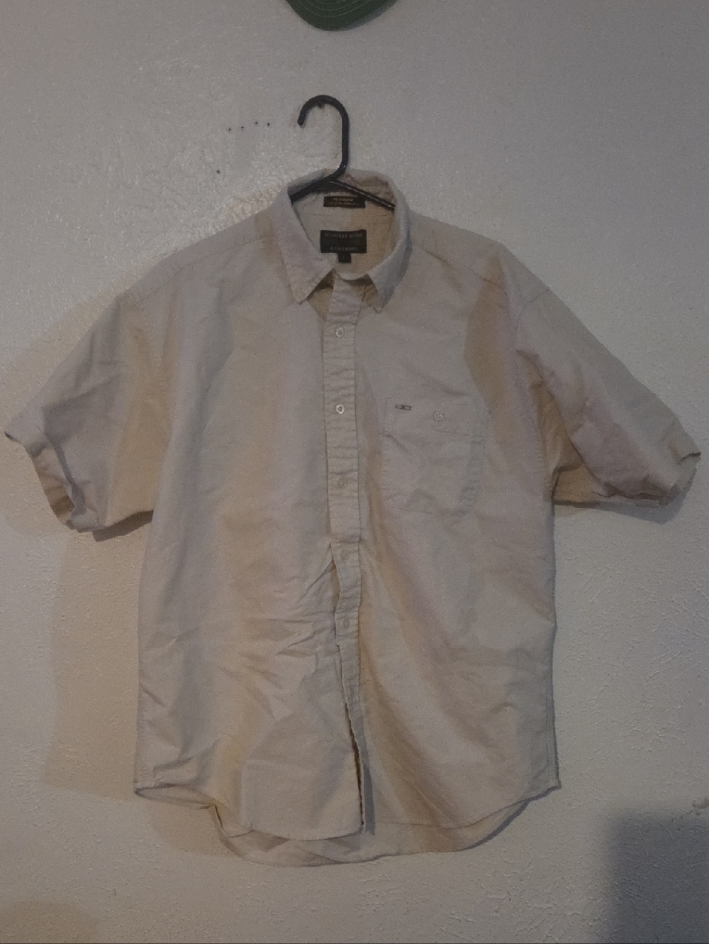Alexander Julian Men's Short-Sleeve Button-Down Shirt in Beige